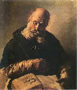 Old man with book